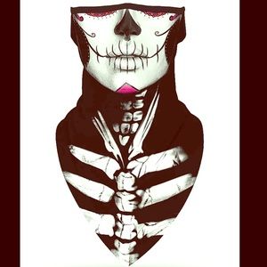 Dia de los muertos adult face mask